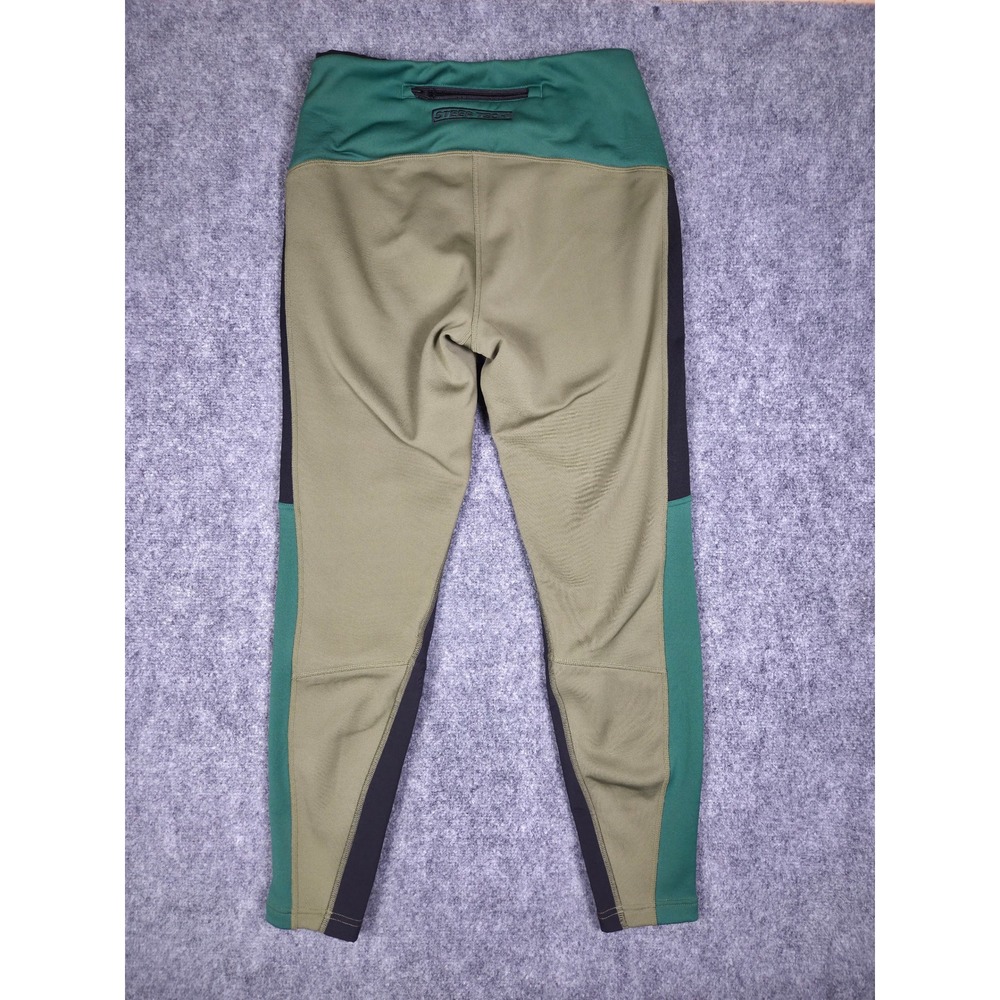 The North Face Steep Tech Leggings Womens L Olive Green Black Fleece Tights - Picture 12 of 13